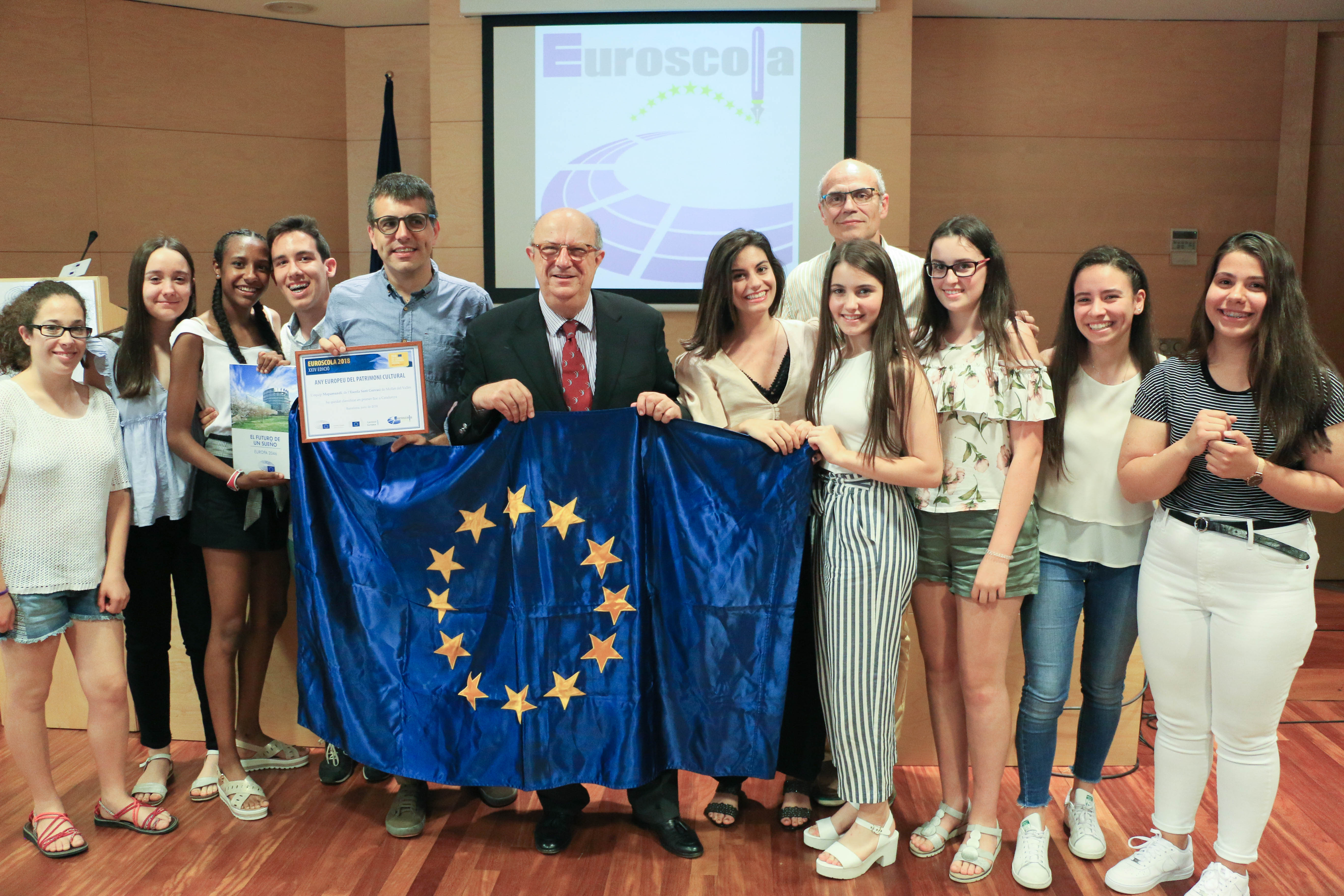 Es lliuren els Premis Euroscola del Parlament Europeu a alumnes de 4t d’ESO